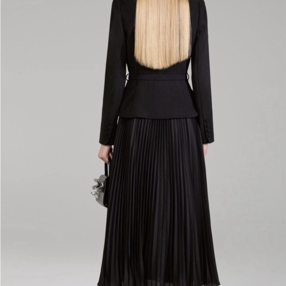 Self-Portrait Blazer Pleated Skirt Dress - Picture 3 of 8